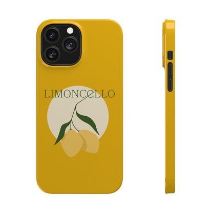 Italian Limoncello Yellow Slim Phone Cases with Lemons, Case-Mate IPHONE16 and all sizes